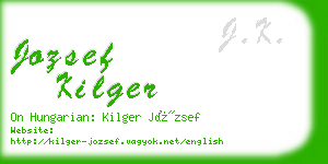 jozsef kilger business card